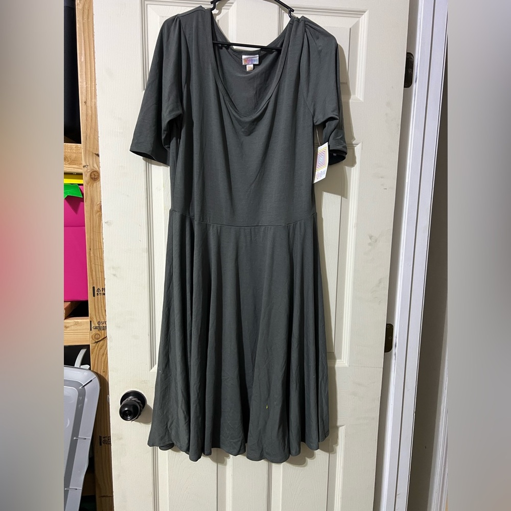 Lularoe Grey NWT Nicole Dress
